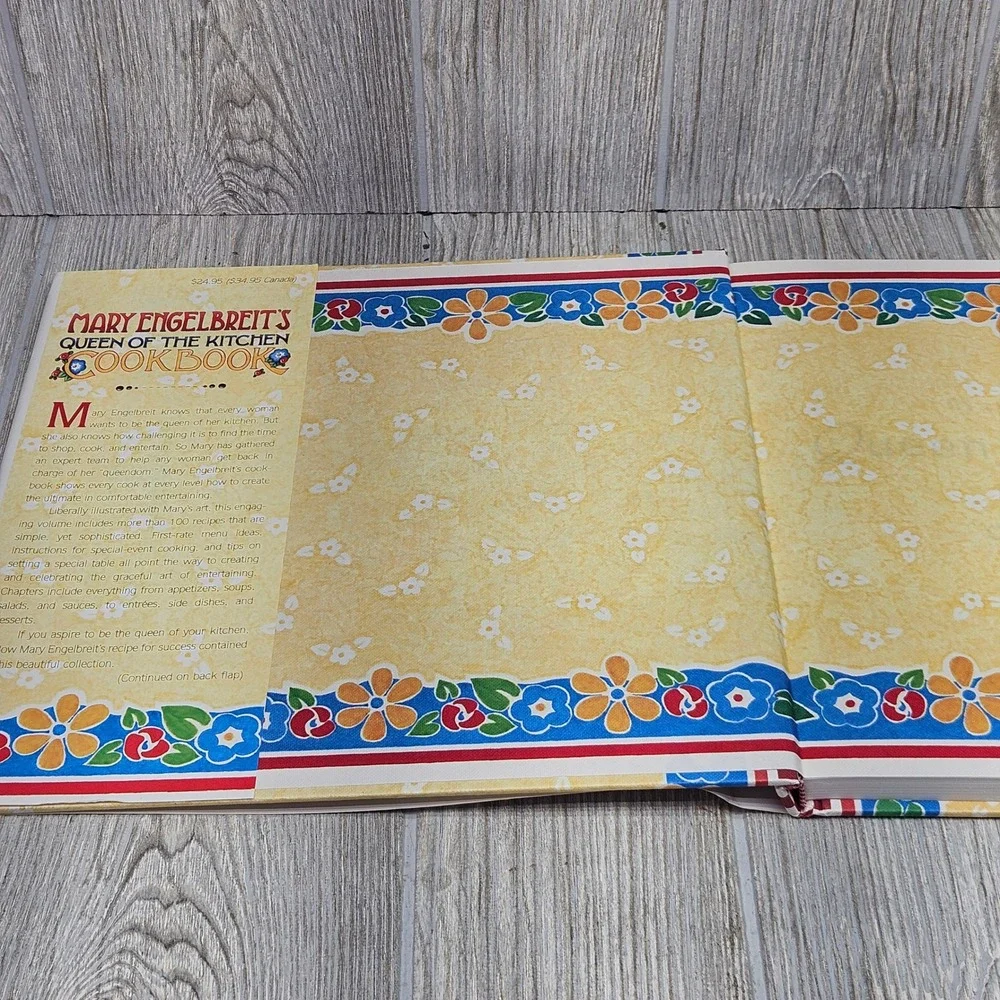 Mary Engelbreit Queen of the Kitchen Cookbook 1998 Hardcover First Edition